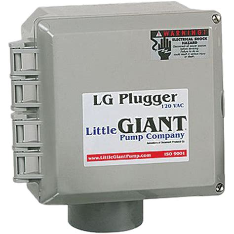 little giant 513292 jbp120v-ta1 lg plugger junction box|LG Plugger Junction Boxes .